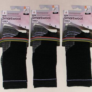 3 Pairs SmartWool Hike Targeted Cushion Unisex Crew Socks Mens Large NWT